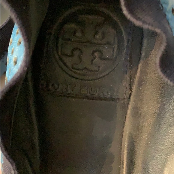 Tory Burch blue ballerina flat slip on shoe 8 - Picture 6 of 10